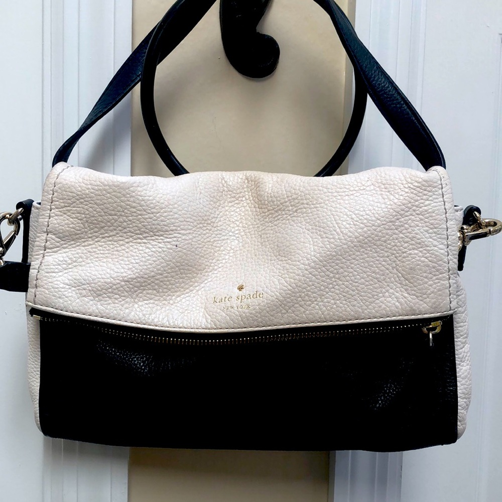 Cream and Black Kate Spade Crossbody